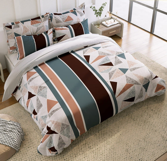 Sunshine Modern Design Queen Size Double Bedsheet Set by Arka Décor