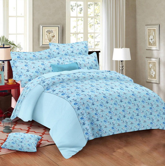 Bonanza Light Floral Pure Cotton Bedsheet Set